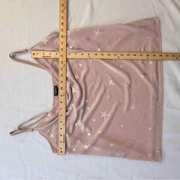 Torrid Starry Pink Shimmer Tank Top - Picture 3 of 8